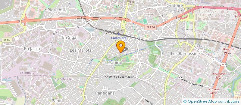 localisation de l'entreprise MONSIEUR YVES LACANAL à COLOMIERS