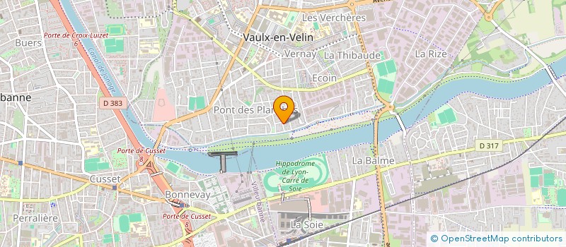 localisation de l'entreprise MONSIEUR YVES LACAZEDIEU  VAULX-EN-VELIN