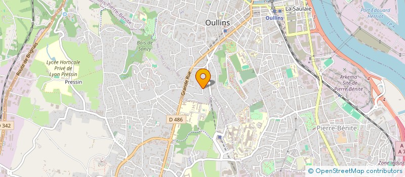 localisation de l'entreprise MONSIEUR YVES LACOUR à OULLINS-PIERRE-BENITE