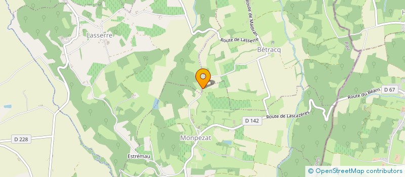 localisation de l'entreprise MONSIEUR YVES LAFOURCADE  MONPEZAT