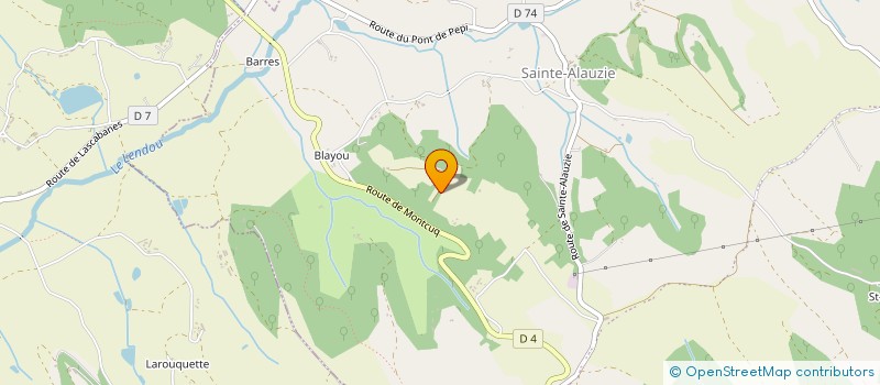 localisation de l'entreprise MONSIEUR YVES LAGARDE  CASTELNAU-MONTRATIER