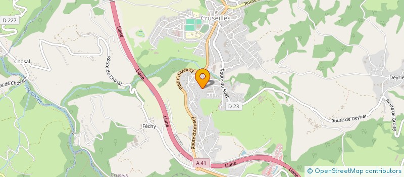 localisation de l'entreprise MONSIEUR YVES LAGIER  CRUSEILLES