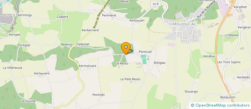 localisation de l'entreprise MONSIEUR YVES LAGOGUEY  RADENAC