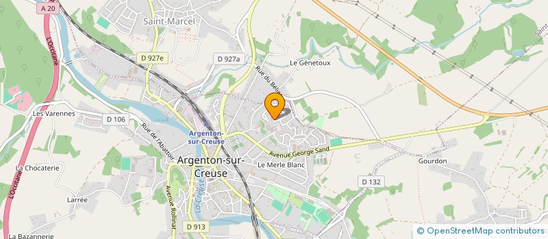 localisation de l'entreprise MONSIEUR YVES LAGONOTTE à ARGENTON-SUR-CREUSE