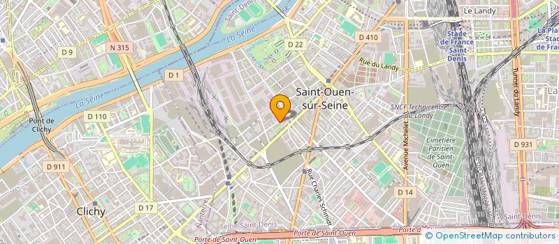 localisation de l'entreprise MONSIEUR YVES LAGUERRE à SAINT-OUEN-SUR-SEINE
