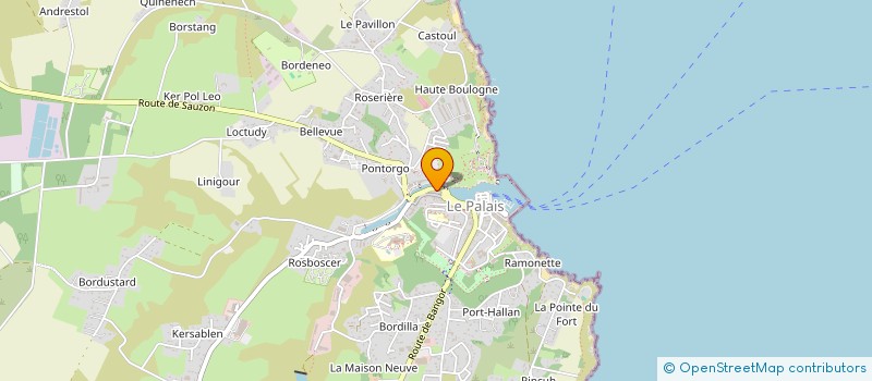 localisation de l'entreprise MONSIEUR YVES LAMOUR  LE PALAIS