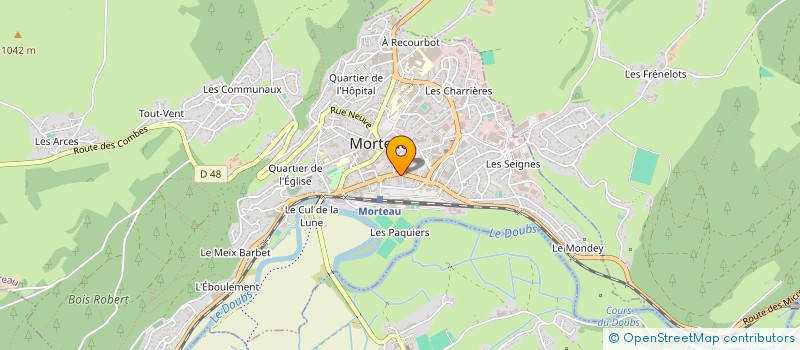 localisation de l'entreprise MONSIEUR YVES LAMY à MORTEAU
