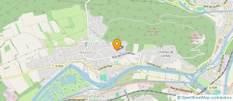 localisation de l'entreprise MONSIEUR YVES LANFRANCHI  BAVANS