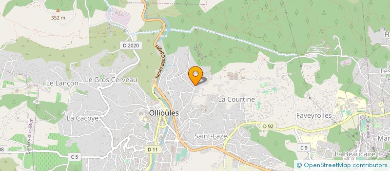 localisation de l'entreprise MONSIEUR YVES LANNUZEL  OLLIOULES