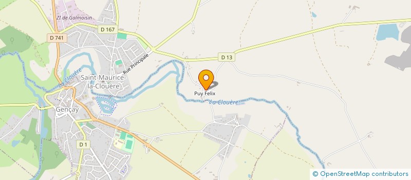 localisation de l'entreprise MONSIEUR YVES LARGEAU  SAINT-MAURICE-LA-CLOUERE