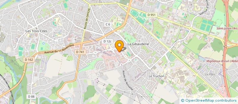 localisation de l'entreprise MONSIEUR YVES LASCAUX  LHOMMAIZE