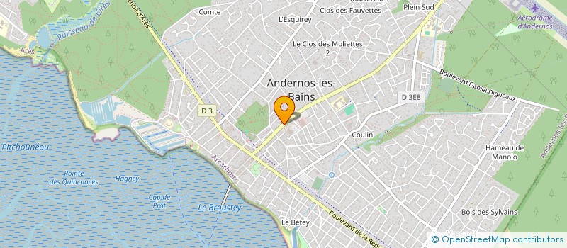 localisation de l'entreprise MONSIEUR YVES LASSERRE  ANDERNOS-LES-BAINS