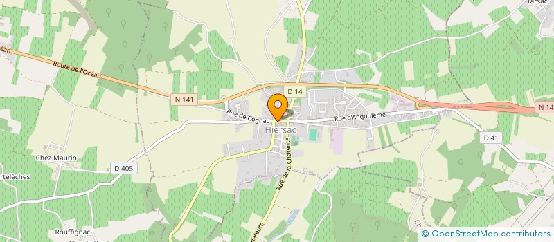 localisation de l'entreprise MONSIEUR YVES LASTERE  HIERSAC