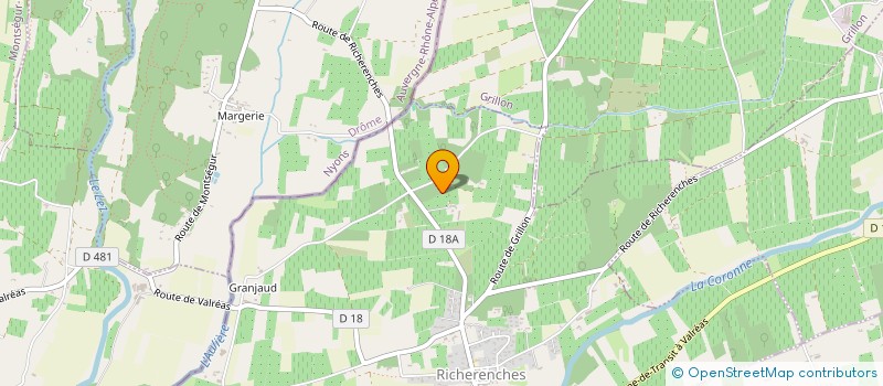 localisation de l'entreprise MONSIEUR YVES LAURENT à VALREAS