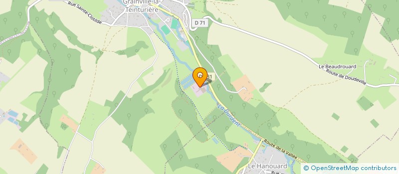 localisation de l'entreprise MONSIEUR YVES LAVENU à GRAINVILLE-LA-TEINTURIERE