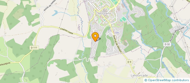 localisation de l'entreprise MONSIEUR YVES LAVIE  MOURENX