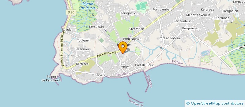 localisation de l'entreprise MONSIEUR YVES LAZ  PENMARCH