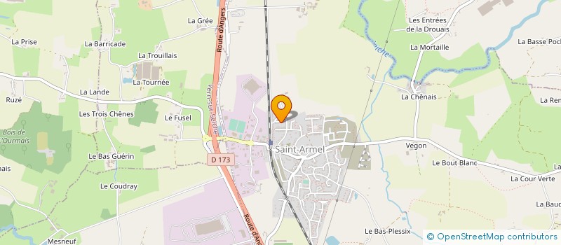 localisation de l'entreprise MONSIEUR YVES LE BARS  SAINT-ARMEL