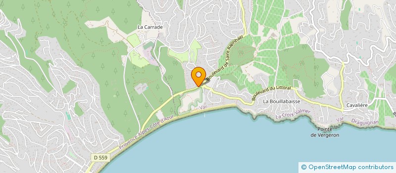 localisation de l'entreprise MONSIEUR YVES LE BEL  LA CROIX-VALMER