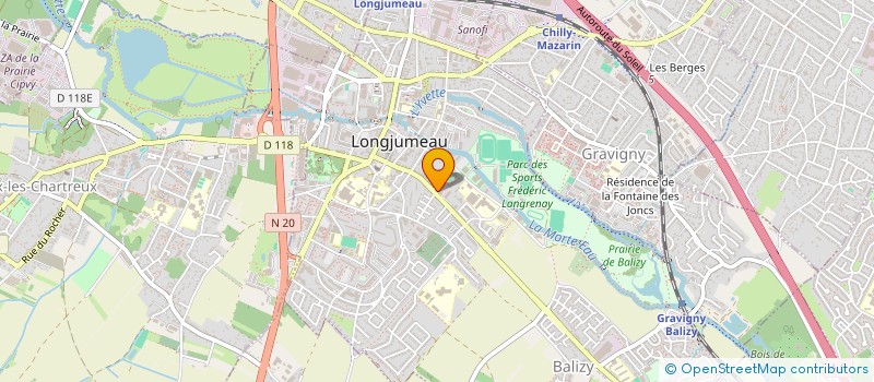 localisation de l'entreprise MONSIEUR YVES LE BELLEC  LONGJUMEAU