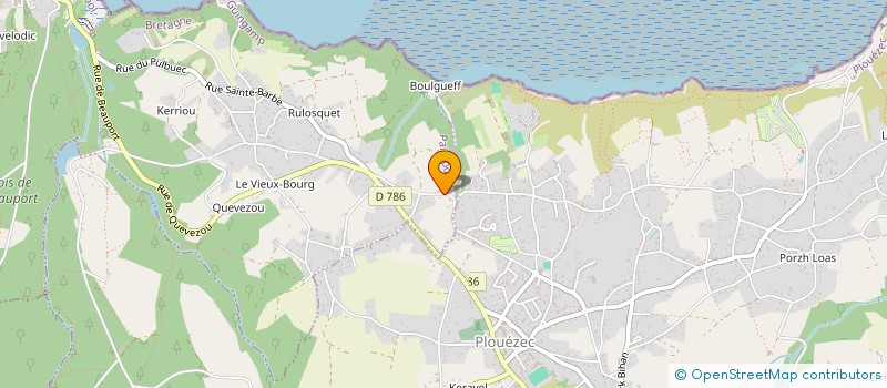 localisation de l'entreprise MONSIEUR YVES LE BIHAN  PAIMPOL