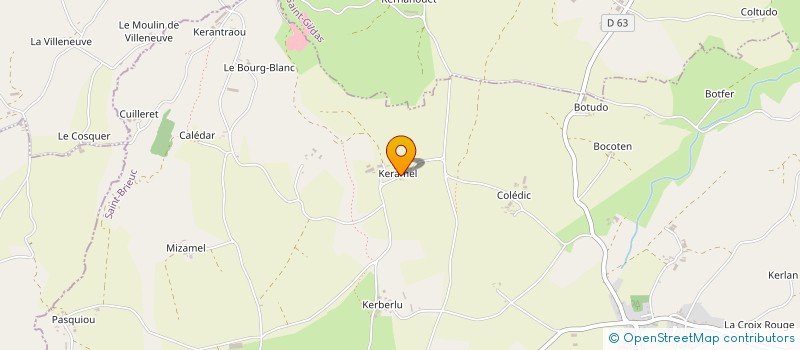 localisation de l'entreprise MONSIEUR YVES LE BIHANNIC à LE VIEUX-BOURG