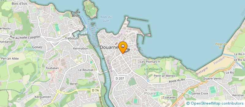 localisation de l'entreprise MONSIEUR YVES LE BOT  DOUARNENEZ