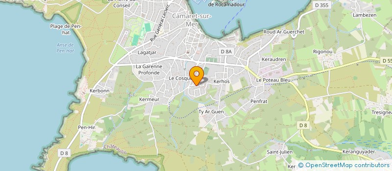 localisation de l'entreprise MONSIEUR YVES LE BOT  CAMARET-SUR-MER