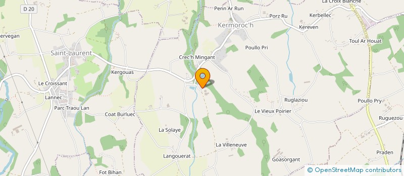 localisation de l'entreprise MONSIEUR YVES LE CABEC  KERMOROC'H