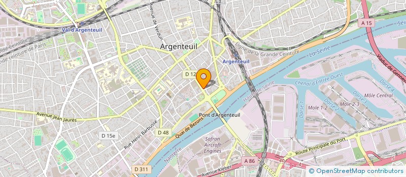 localisation de l'entreprise MONSIEUR YVES LE CORRE  ARGENTEUIL