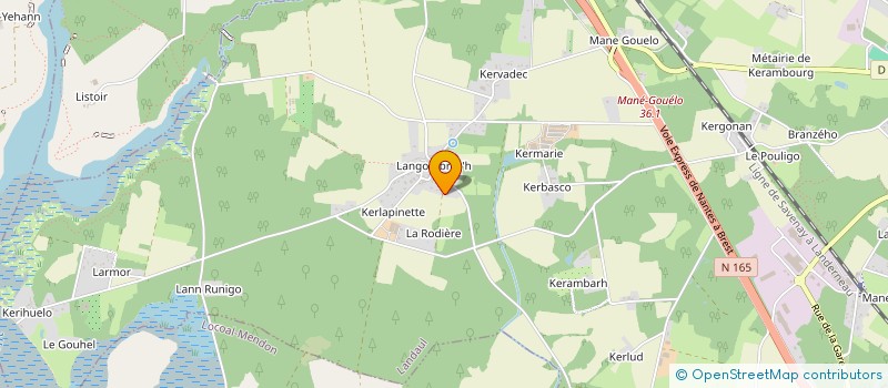 localisation de l'entreprise MONSIEUR YVES LE CORRE  LANDAUL