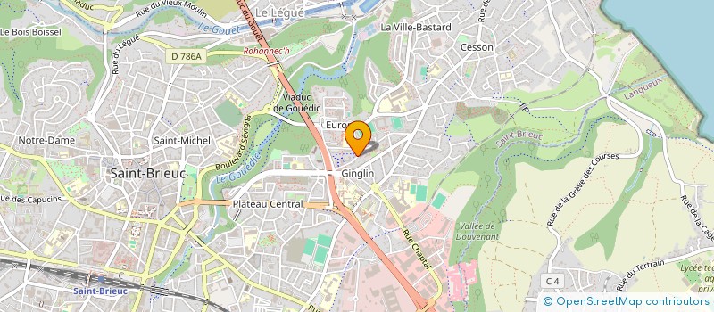 localisation de l'entreprise MONSIEUR YVES LE CORVAISIER à SAINT-BRIEUC