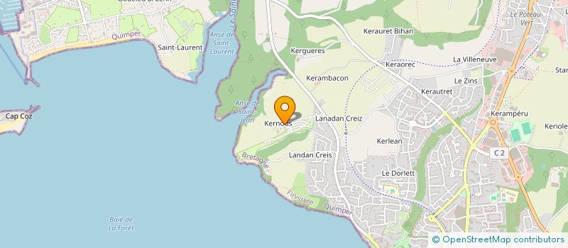 localisation de l'entreprise MONSIEUR YVES LE CRANE à CONCARNEAU