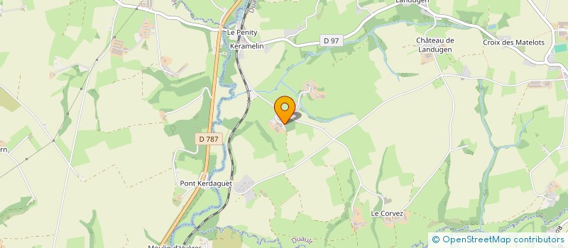 localisation de l'entreprise MONSIEUR YVES LE CREFF  DUAULT