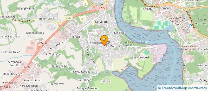 localisation de l'entreprise MONSIEUR YVES LE DOARE à QUIMPER
