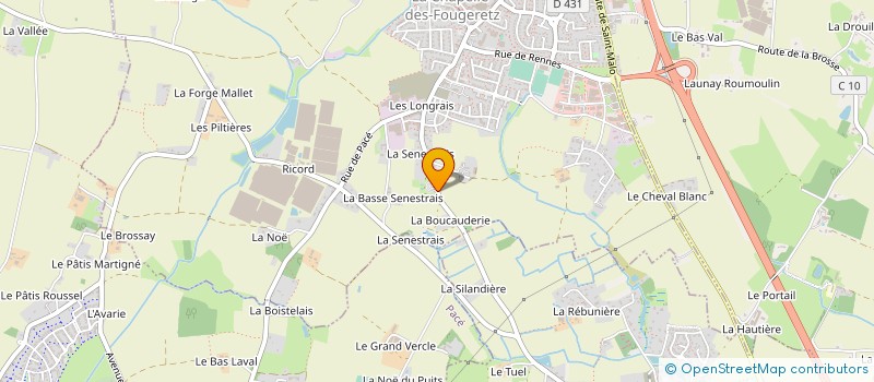 localisation de l'entreprise MONSIEUR YVES LE DOEUFF  LA CHAPELLE DES FOUGERETZ