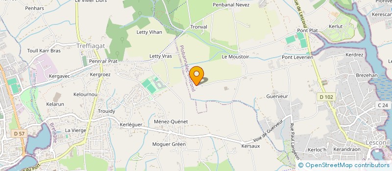 localisation de l'entreprise MONSIEUR YVES LE DU à PLOBANNALEC-LESCONIL