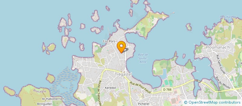 localisation de l'entreprise MONSIEUR YVES LE FAUCHEUR  TREGASTEL