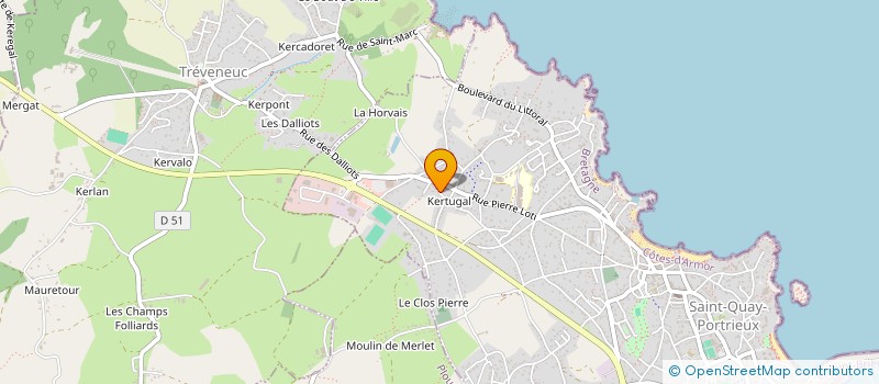 localisation de l'entreprise MONSIEUR YVES LE FLOCH à SAINT-QUAY-PORTRIEUX