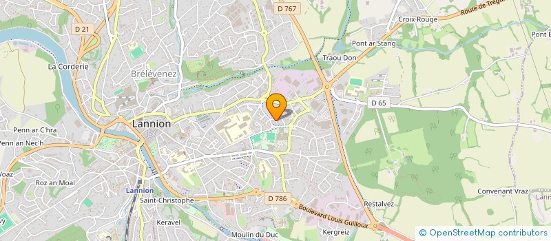 localisation de l'entreprise MONSIEUR YVES LE GOAS  LANNION