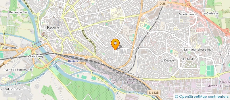 localisation de l'entreprise MONSIEUR YVES LE GOC  BEZIERS