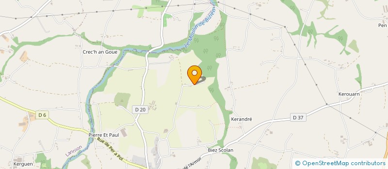 localisation de l'entreprise MONSIEUR YVES LE GUERN  PLOEZAL