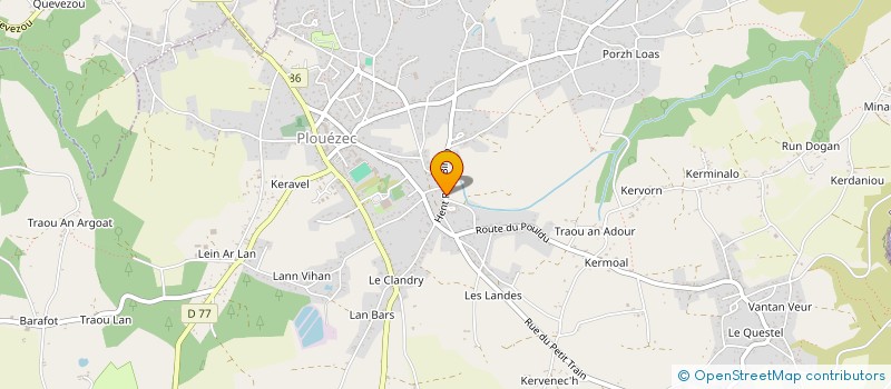 localisation de l'entreprise MONSIEUR YVES LE HOUERF à PLOUEZEC