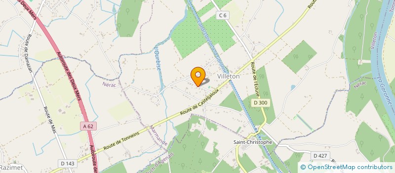 localisation de l'entreprise MONSIEUR YVES LE JEUNE  GONTAUD DE NOGARET