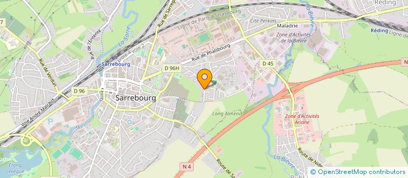 localisation de l'entreprise MONSIEUR YVES LE JEUNE  SARREBOURG