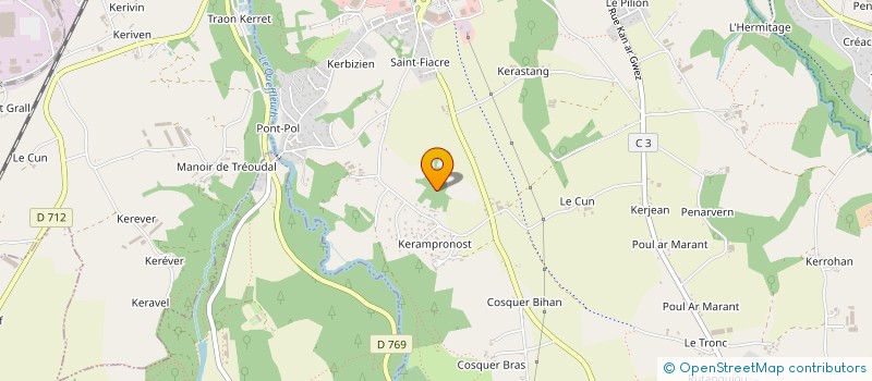 localisation de l'entreprise MONSIEUR YVES LE LANN  PLOURIN-LES-MORLAIX