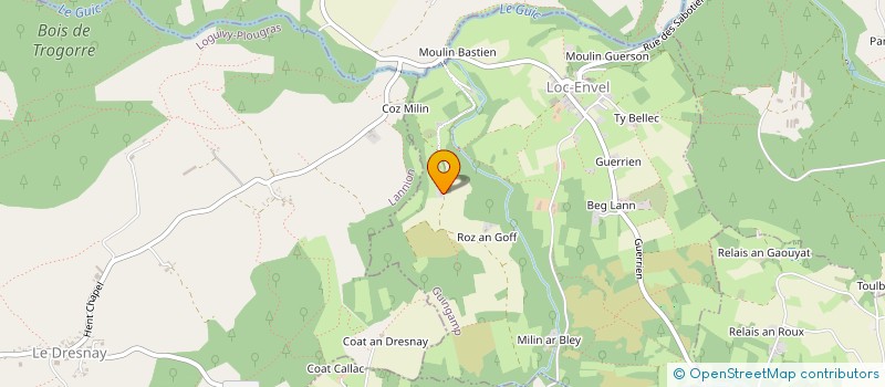 localisation de l'entreprise MONSIEUR YVES LE LUYER  LOC-ENVEL