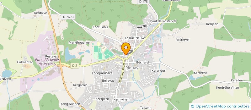 localisation de l'entreprise MONSIEUR YVES LE PADELLEC à PLOUAY