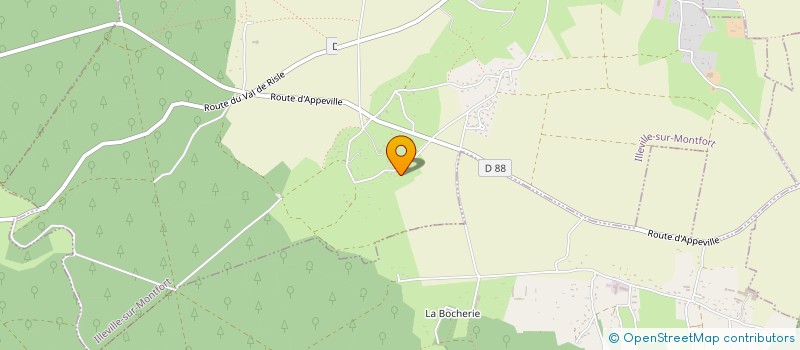 localisation de l'entreprise MONSIEUR YVES LEBRET  ILLEVILLE-SUR-MONTFORT