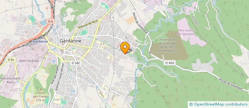 localisation de l'entreprise MONSIEUR YVES LEBREUX  GARDANNE